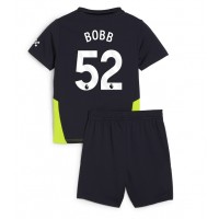 Maglie da calcio Manchester City Oscar Bobb #52 Seconda Maglia Bambino 2024-25 Manica Corta (+ Pantaloni corti)